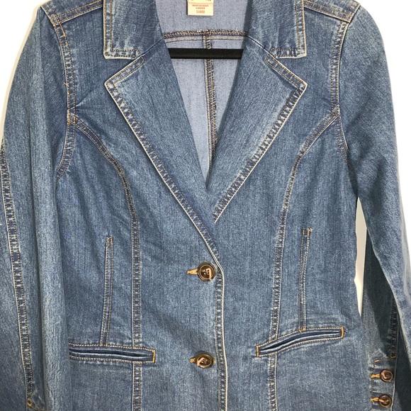 FADED GLORY jean blazer size S - Picture 2 of 7